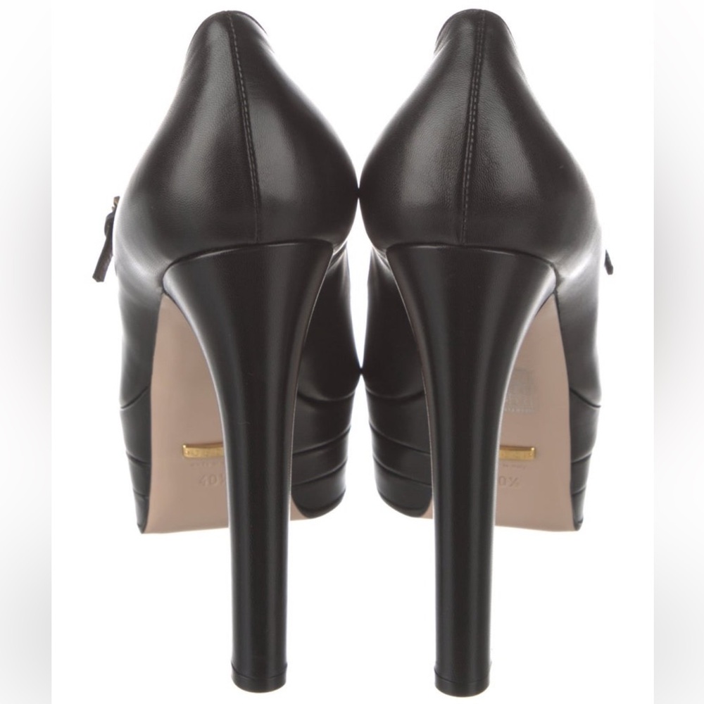 Gucci Platform Leather Pumps - Picture 4 of 5